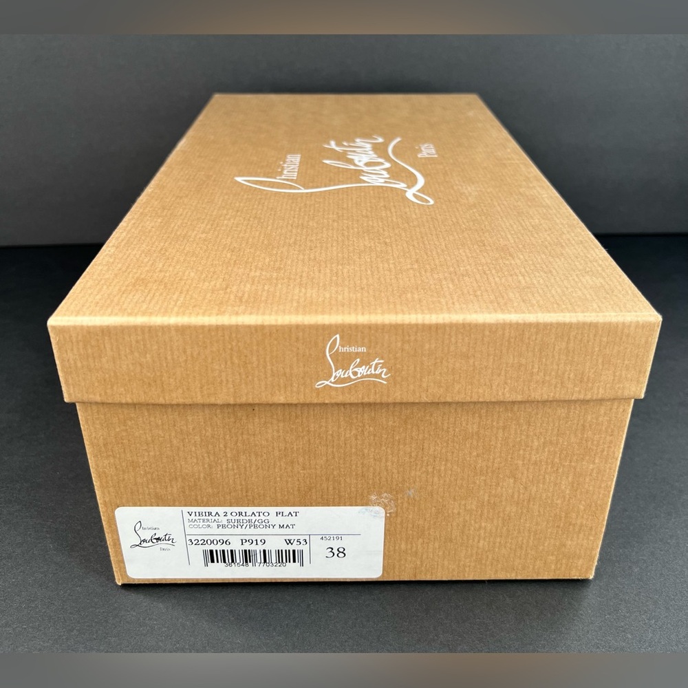 Christian Louboutin Vieira 2 Orlato Flat Bubble Gum Pink Women Sneakers EU 38 - Picture 2 of 13